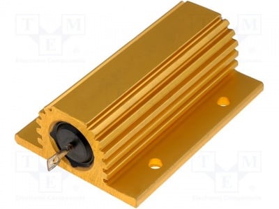 Резистор AX100WR-1R  Резистор: жичен; с радиатор; завинтване; 1?; 100W; ±5%; -55?250°C